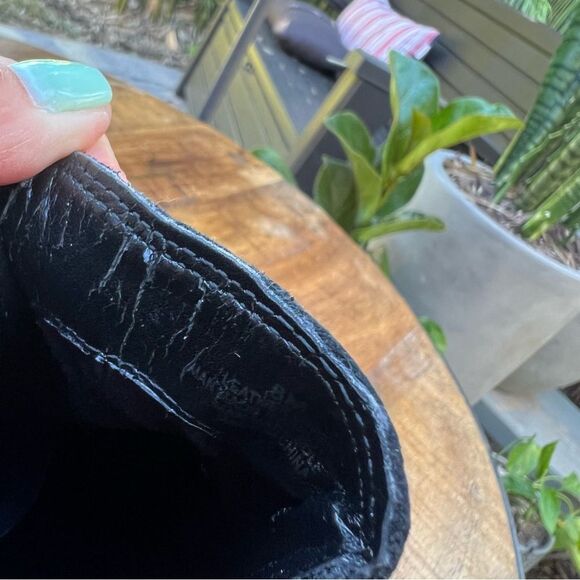 GIANNI BINI Black Leather Ankle Boots 💗 size 8 - Picture 8 of 10